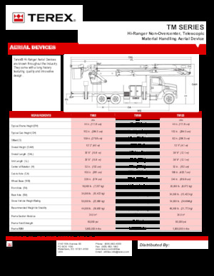 Автовишки з телескопічною стрілою Terex TM85