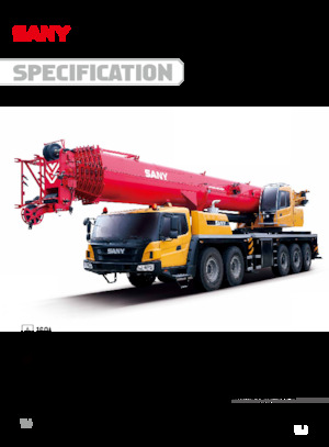крани, змонтовані на вантажному автомобілі - телескопічні Sany STC1600T7
