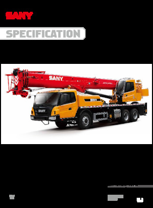 крани, змонтовані на вантажному автомобілі - телескопічні Sany STC250C4