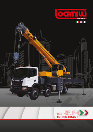 крани, змонтовані на вантажному автомобілі - телескопічні Locatelli TCL 55.50