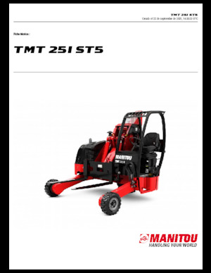 Телескопічні вилкові навантажувачі Manitou TMT 25 I