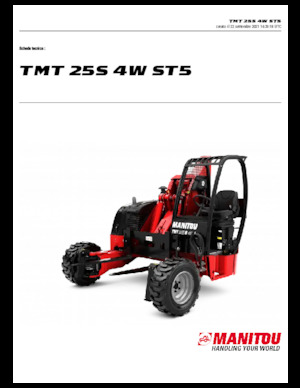 Телескопічні вилкові навантажувачі Manitou TMT 25 S 4W
