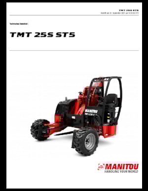 Телескопічні вилкові навантажувачі Manitou TMT 25 S