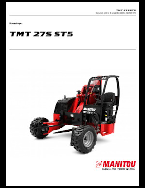 Телескопічні вилкові навантажувачі Manitou TMT 27 S
