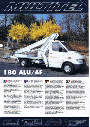 Автовишки з телескопічною стрілою Multitel 180 Alu/AF