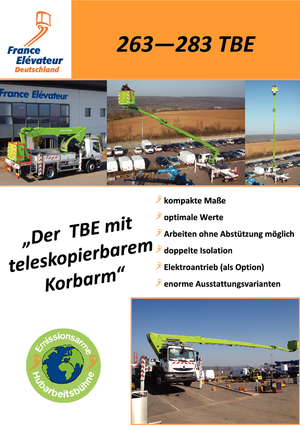 Автовишки з телескопічною стрілою France Elévateur 283 TBE