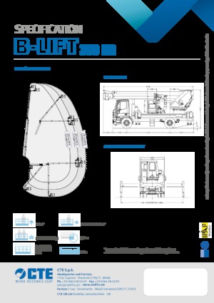 Автовишки з телескопічною стрілою CTE B-Lift 390 HR