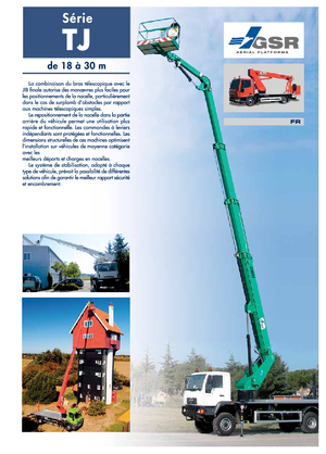 Автовишки з телескопічною стрілою GSR E260TJ Comfort