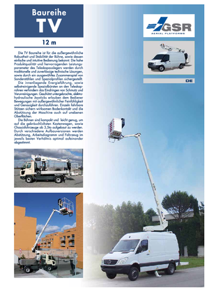 Автовишки з телескопічною стрілою GSR E120TV Basic