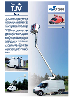 Автовишки з телескопічною стрілою GSR E140TJV Basic