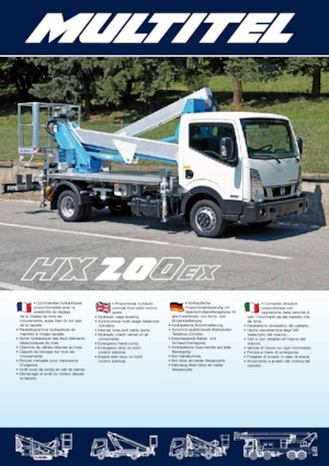 Причіпні підйомники з шарнірною стрілою Multitel HX 200 EX