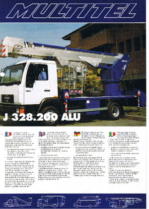 Автовишки з телескопічною стрілою Multitel J 328.200 Alu
