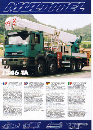 Автовишки з телескопічною стрілою Multitel J 346 TA