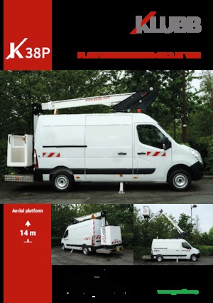 Автовишки з телескопічною стрілою Klubb K38p