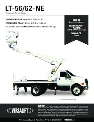 Автовишки з телескопічною стрілою Versalift LT 56 NE