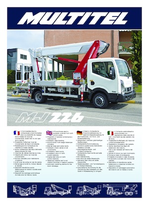 Автовишки з телескопічною стрілою Multitel MJ 226