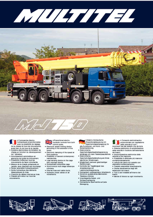 Автовишки з телескопічною стрілою Multitel MJ 750