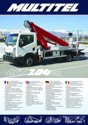 Автовишки з телескопічною стрілою Multitel MT 204 EX