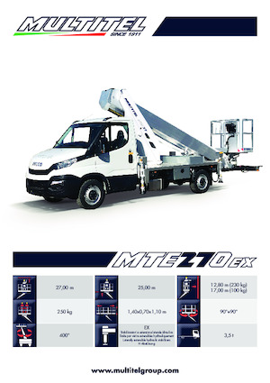 Автовишки з телескопічною стрілою Multitel MTE 270 EX