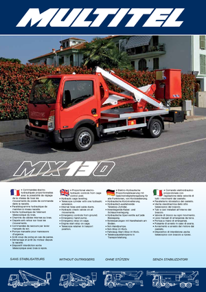 Автовишки з телескопічною стрілою Multitel MX 130