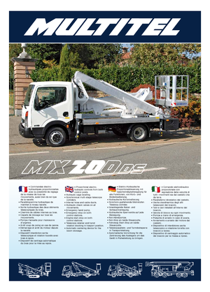 Причіпні підйомники з шарнірною стрілою Multitel MX 200 DS