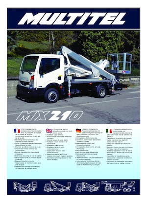 Причіпні підйомники з шарнірною стрілою Multitel MX 210