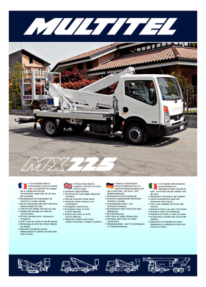 Автовишки з телескопічною стрілою Multitel MX 225