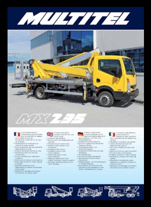 Причіпні підйомники з шарнірною стрілою Multitel MX 235