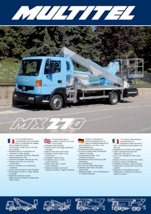 Автовишки з телескопічною стрілою Multitel MX 270