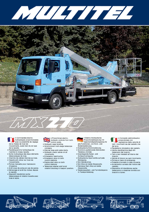 Автовишки з телескопічною стрілою Multitel MX 270