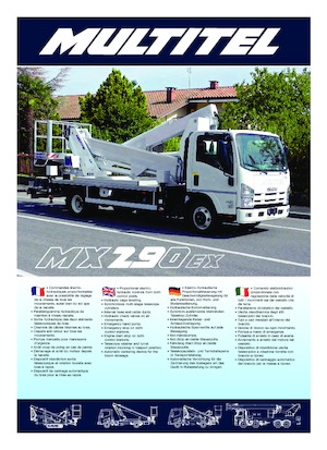 Причіпні підйомники з шарнірною стрілою Multitel MX 290 EX 6ton