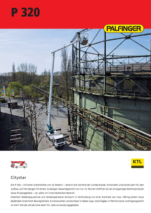 Автовишки з телескопічною стрілою Palfinger P 320