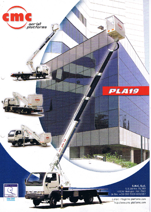 Автовишки з телескопічною стрілою CMC PLA 19