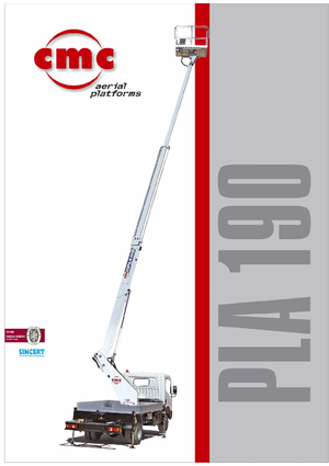 Автовишки з телескопічною стрілою CMC PLA190