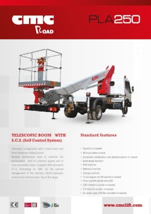 Автовишки з телескопічною стрілою CMC PLA250