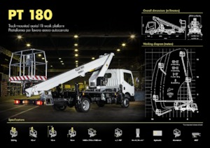 Автовишки з телескопічною стрілою ISOLI PT180