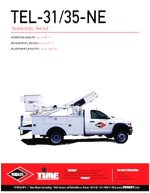 Автовишки з телескопічною стрілою Versalift TEL-31-NE