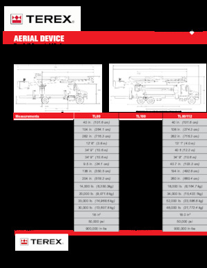 Автовишки з телескопічною стрілою Terex TL80