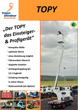 Автовишки з телескопічною стрілою France Elévateur Topy 12.1