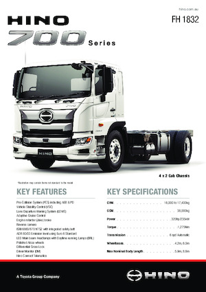 Тягачі Hino 700 FH 1832 4x2