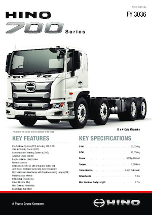 Тягачі Hino 700 FY 3036 8x4