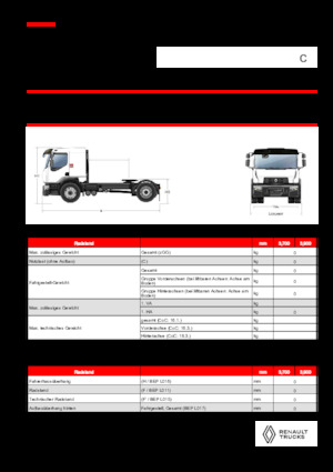 Тягачі Renault C CAB2300 460 4X2 T E6