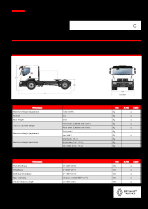 Тягачі Renault C CAB2300 460 4X2 T E6