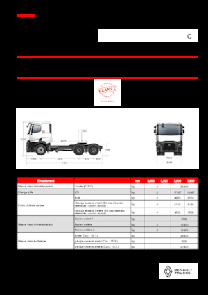 Тягачі Renault C T6X4 11L E6