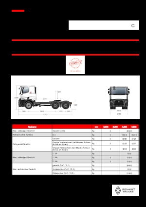 Тягачі Renault C T6X4 13L E6