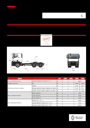 Тягачі Renault C T6X4 OFF ROAD 11L E6