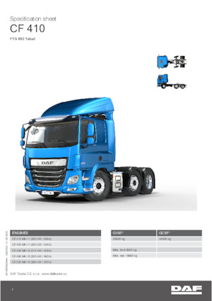 Тягачі DAF CF 410 FTG
