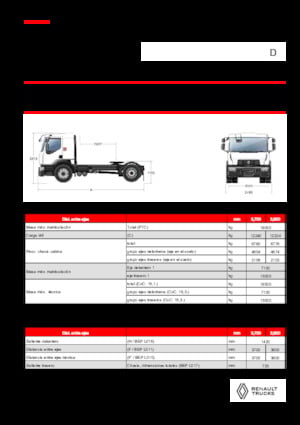Тягачі Renault D 19 WIDE 4X2 T 460 E6