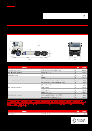 Тягачі Renault E-TECH C - T6x4 OFF ROAD