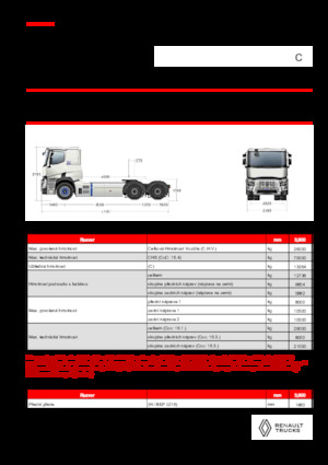 Тягачі Renault E-TECH C - T6x4 ROAD